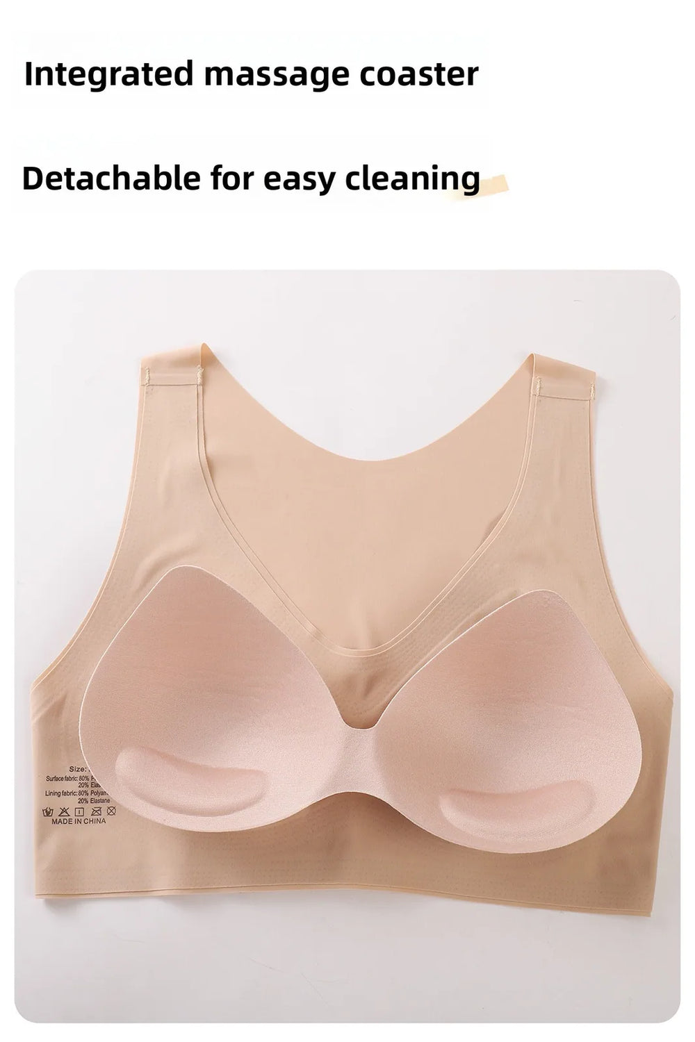 Fixed-Cup Anti-Slip Sports Bra