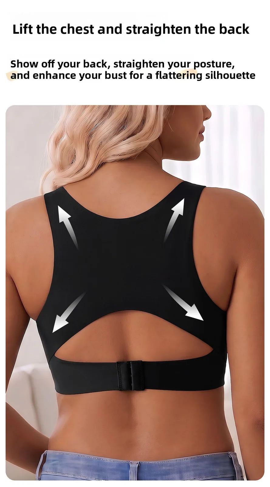 Antibacterial Fixed-Cup Sports Bra